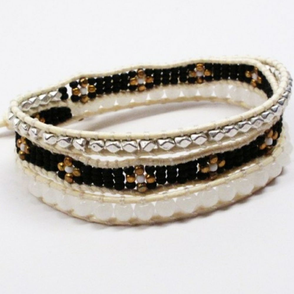 Handmade NEW Katie Soleil 3 Wrap Bracelet Hairband